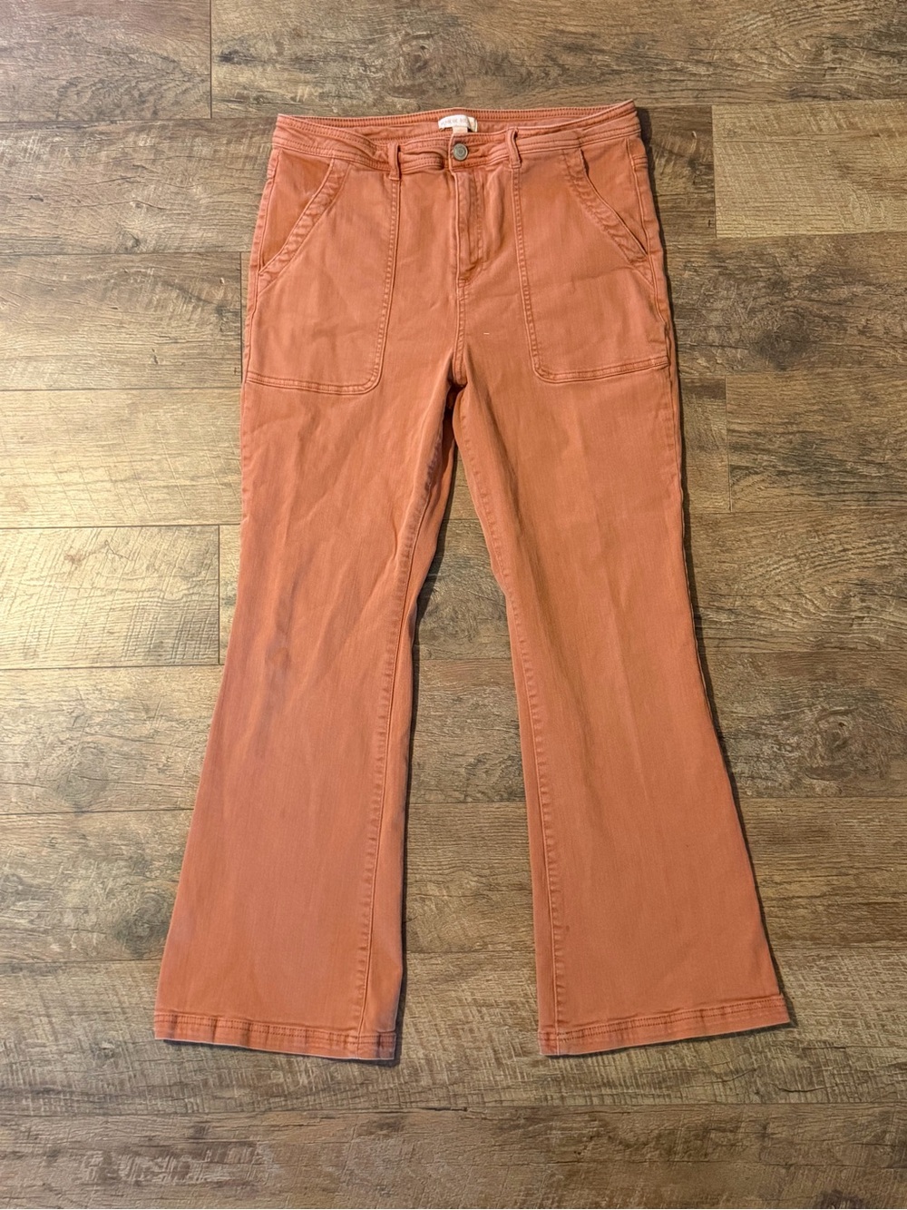 Knox Rose Size 14 High Rise Front Patch Pocket Flare Leg Jeans